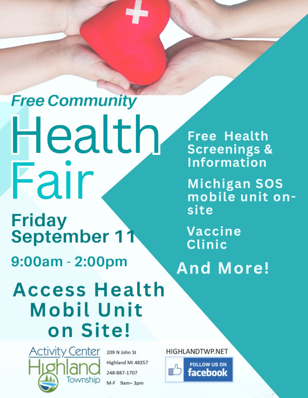 Free community health fair